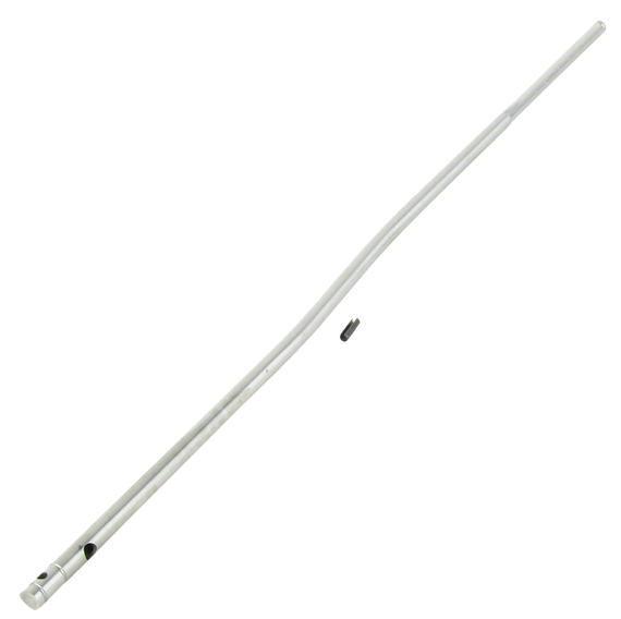 TacFire AR15/M16, Carbine Length Gas Tube with Pin, Stainless Steel, Silver Finish 