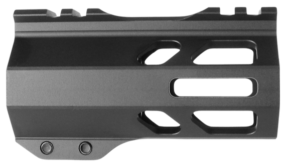 TacFire ACE 20 Series Free Floating M-LOK Handguard 4, M-LOK Slots, Black Hardcoat Anodized 