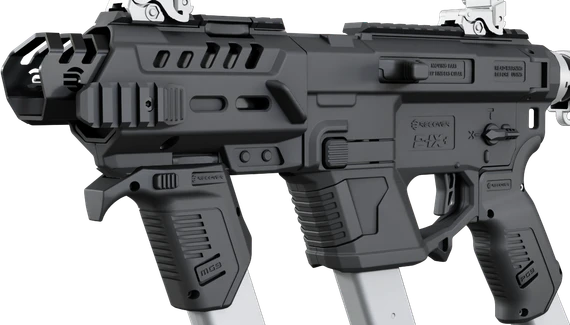 Recover Tactical P-IX+MG PG9 SR20 Metal Front Guard, Black 