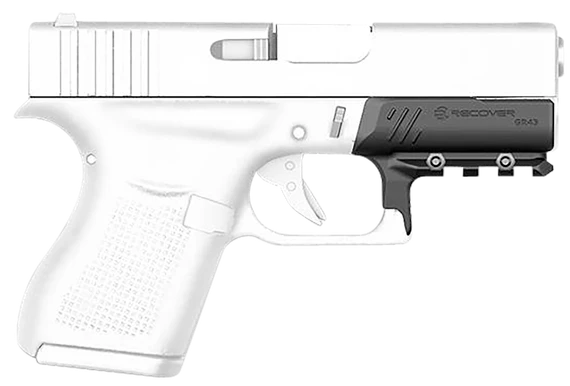 Recover Tactical GR43 Compact Rail Adapter for Glock 43/43X/48, Black 