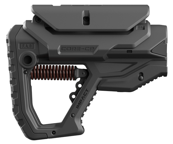 FAB Defense GL-CORE IMPACT, Shock-Absorbing Buttstock, AR-15/M4, Black 