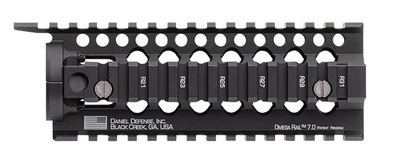 Daniel Defense Omega Rail, 7" Carbine Length, Picatinny, Anodized 