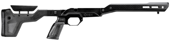 MDT HNT26, Folding Stock with Adjustable Cheekrest, Carbon Fiber Furniture, Aluminum Base, Black 