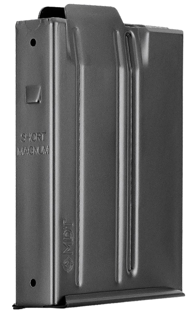 MDT AICS Magazine, Magazine, 7 Rds, Short Action Magnum, Black Steel 