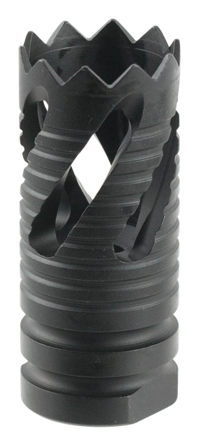 TacFire Thread Crown, Muzzle Brake, 1/2"-28 Threads, 2.05" OAL, Black Oxide 