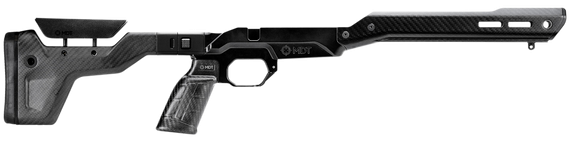 MDT HNT-26, Rifle Chassis, Folding Stock, ARCA Forend, Matte Black Carbon Fiber 