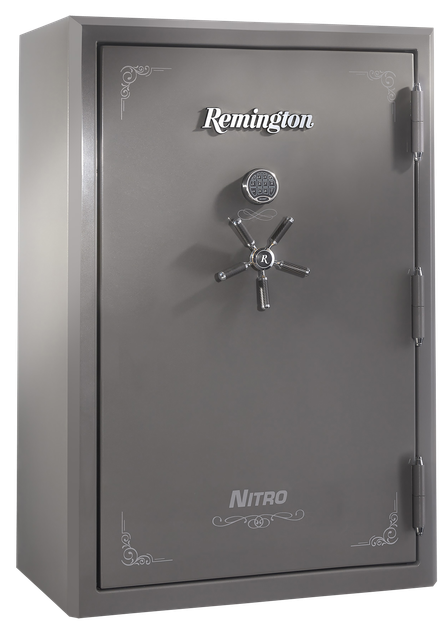 Remington Nitro, Gun Safe, 56 + 8 Gun Capacity, Seltzer Gray-Gloss Metallic Powder Coat 