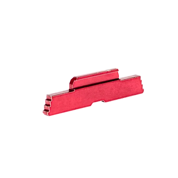 Cross Armory Slide Lock Extended, Compatible w/ Glock Gen1-5 & P80, Red Steel 
