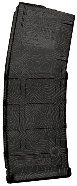 Weapon Works PMAG Gen M2 MOE, Magazine, 30 Rds, Laser Topo Polymer Finish 