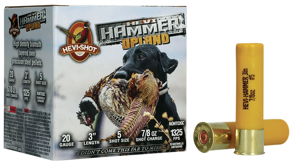 Hevi-Shot HEVI-Hammer Upland, 20 Gauge, 3" Shell, 7/8 oz #5 Shot, 25 Rds 