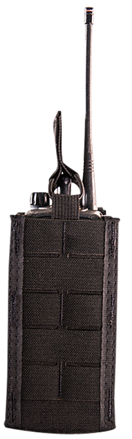 High Speed Gear TACO Duty Radio Holder, MOLLE & 2" Belt Compatible, Black Nylon 