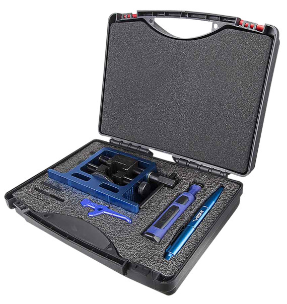 NcStar VTGUTK Ultimate Tool Kit, Glock Handgun Multi-Tool Set, Blue Aluminum/Steel 