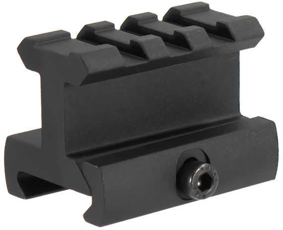 Aim Sports ML111, High-Profile Picatinny/Weaver 1.0" Riser Mount, Black Anodized 
