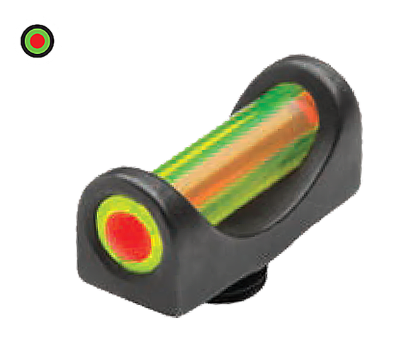 Truglo Fat Bead TG948DD, Dual-Color Fiber Optic Front Shotgun Sight, Black 