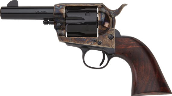 Pietta 1873 Great Western II Sheriff, 45 COLT (LONG COLT), 3.50" Barrel, 6 Rds, Color Case Hardened / Blued 