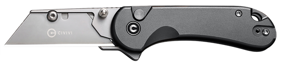 CIVIVI Elementum Utility C23039B-4, All-Purpose Folding Utility Knife, Gray Aluminum Handle 