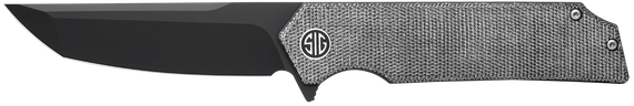 Eikonic Validus, Folding Drop Point Knife, Black PVD M390 Steel Blade, Black Textured G10 Handle 