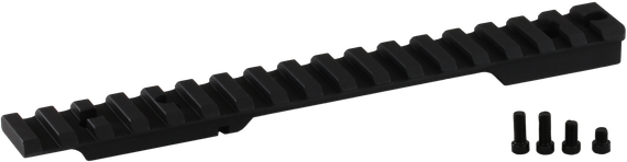 Seekins Precision Tikka Picatinny Rail, 20 MOA Scope Base, Black Aluminum 