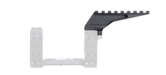 Seekins Precision X-Cap 45 Degree Side Pic Rail, 7075 Aluminum, Black Anodized 