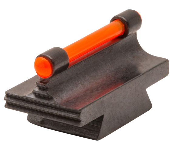 Truglo 3/8" Dovetail .343" Fiber Optic Front Sight, Red Fiber Optic, Black Steel Ramp 
