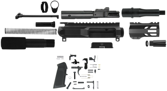 TacFire SSPK45ACPLPK4, Pistol Kit, 45 ACP, 4.00" Barrel, Black Steel 