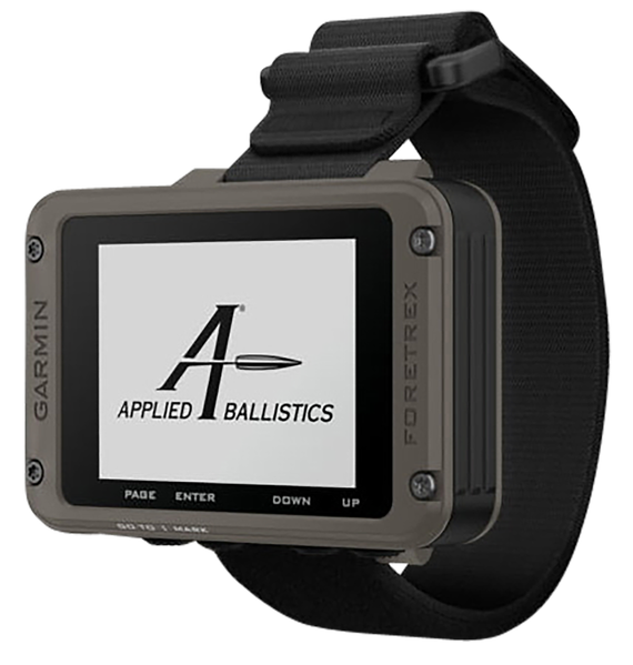 Garmin Foretrex 901 Ballistic Edition, Wrist-Mounted GPS Navigator with Applied Ballistics, Black 