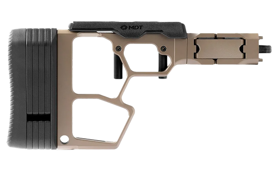 MDT SRS-XF, Folding Skeleton Stock, Cerakote Flat Dark Earth 