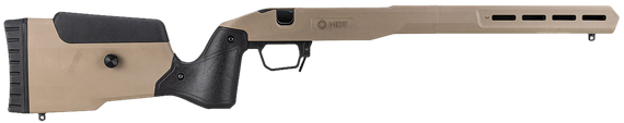 MDT Field Stock, Rifle Chassis, 6061 Aluminum Core, Overmolded Polymer Body, AICS Magazine Compatible, Flat Dark Earth 