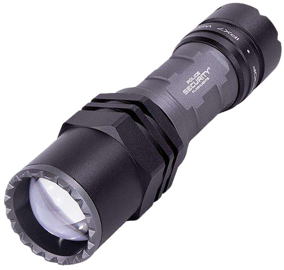 LB Marketing 97818 Long Throw Flashlight, 400 Lumens, Black 