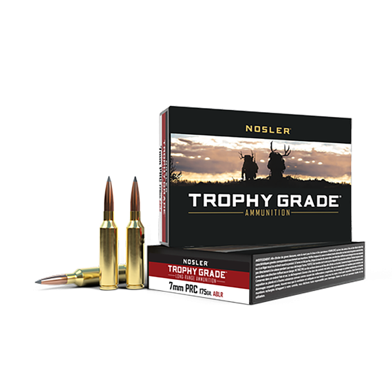 Nosler Trophy Grade, 7mm PRC, 175gr AccuBond Long-Range, 20 Rds/Box 