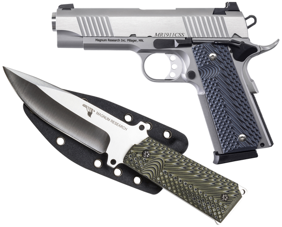 Magnum Research DE1911C9SSK, 9MM, 4.33" Barrel, 8+1 Rds, Matte Stainless - 761226090625 