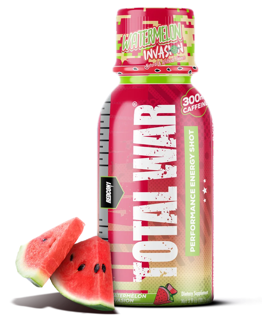 Redcon1 Total War Energy Shot, Watermelon Invasion Flavor 