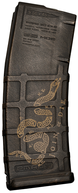 Weapon Works PMAG Gen M2 MOE, Magazine, 30 Rds, Join Or Die Graphic, Polymer 