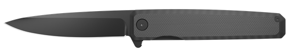 Outdoor Edge Peleus, Folding Clip Point, 3.10" Blade, Black Oxide Finish, G10 Handle 