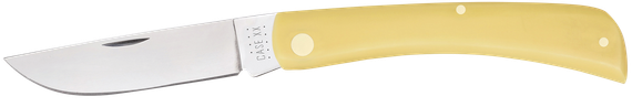 Case Sod Buster, Skinner Blade, Smooth Yellow Synthetic Handle 
