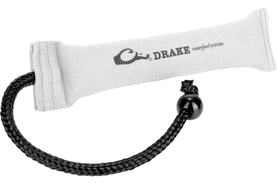 Drake Firehose Bumper Medium White, Molded Ball Throw Rope, White Polyester Finish 
