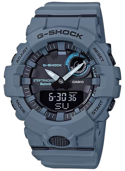 Casio G-Shock GBA800UC-2A, Tactical Move Power Trainer Fitness Tracker, Blue/Gray Finish 
