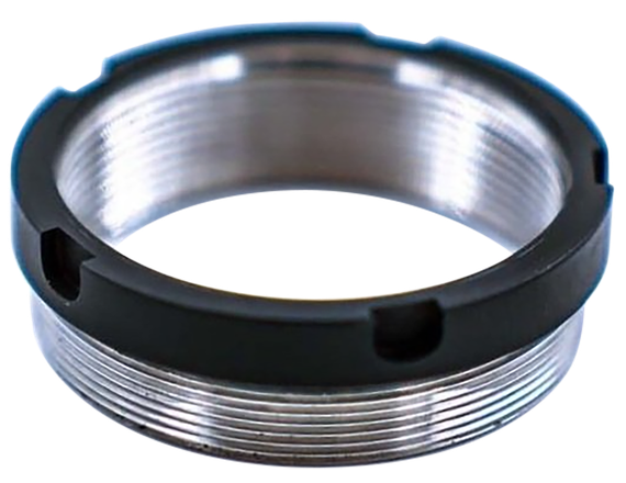AB Suppressor Raptor, HUB Thread Adapter 1.375"x24 17-4 PH, Stainless/Black 