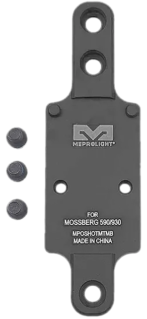 Meprolight Optics Plate, Mossberg 590/930 RMR Footprint, Matte Black 