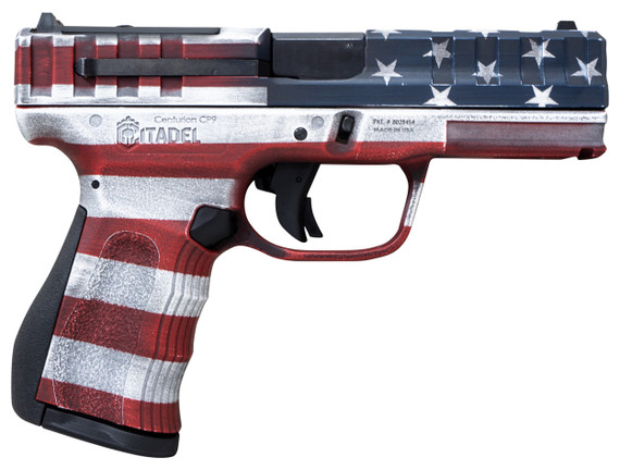 Citadel Centurion CP9, 9MM Luger, 4.00" Barrel, 14 Rds, Optic Ready, American Flag Cerakote 