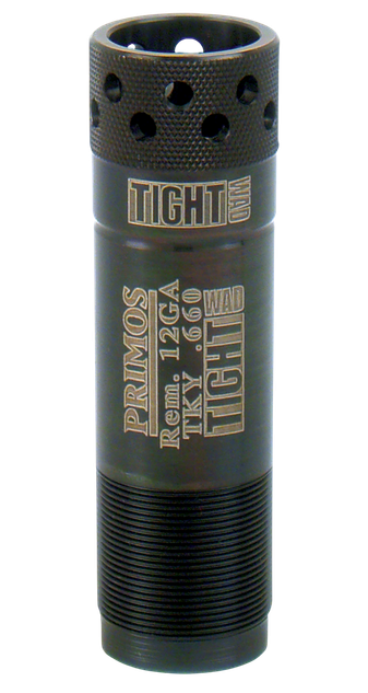 Primos Tight Wad, Turkey Choke Tube, 12 Gauge Remington Rem Choke, Ported Steel, Black 