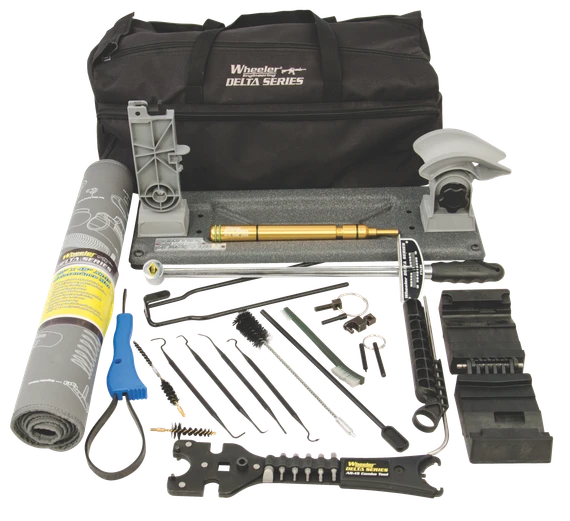 Wheeler AR Armorer's Professional Kit, 19-Piece AR-15/M16 Build & Maintenance Tool Set, Black 