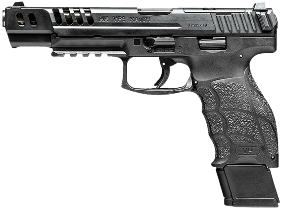 Heckler & Koch VP9 Match, 9mm Luger, 5.51" Barrel, 15+1 Rds, Black - 642230267398 