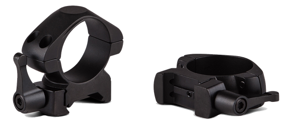 Konus 7407, Steel Scope Rings, 1" Quick Release Medium, Matte Black 