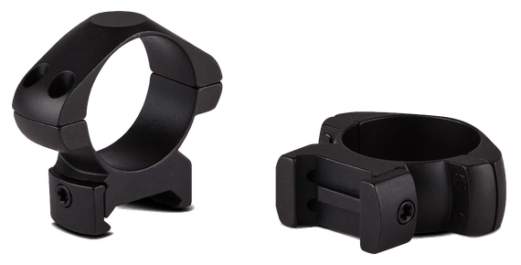 Konus Medium 1" Steel Ring Mounts, Picatinny/Weaver, Matte Black 