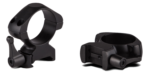 Konus 7406, 1" Quick Release High Steel Scope Rings, Matte Black 