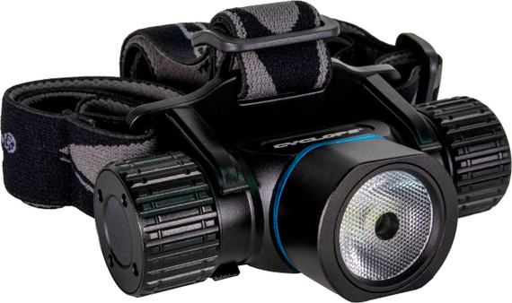 Cyclops Poseidon 2000 Lumen Rechargeable Headlamp, Black Anodized 
