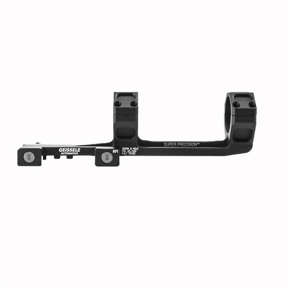 Geissele Automatics 30MM 1.3'' High 0 MOA AR-15 High Power Extended Mount, Matte Black Finish 