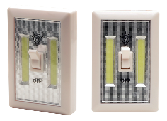 Cyclops CYCCOB2PK Light Switch, 200 Lumens LED, Ivory ABS Plastic, 2 Pack 