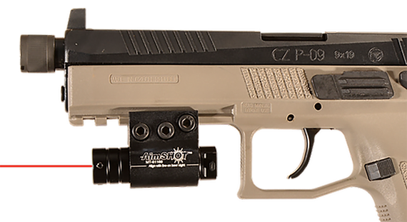 AimShot KT6132, Red Pistol Laser, Matte Black 